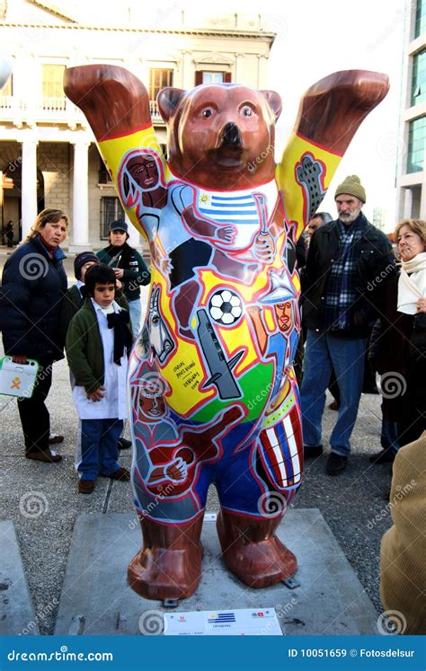 Exhibit (United Buddy Bears - Uruguayan Bear) Editorial Stock Image ...