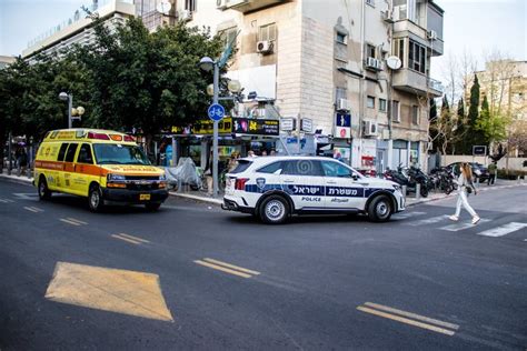 Police car in Israel editorial image. Image of officer - 244825595