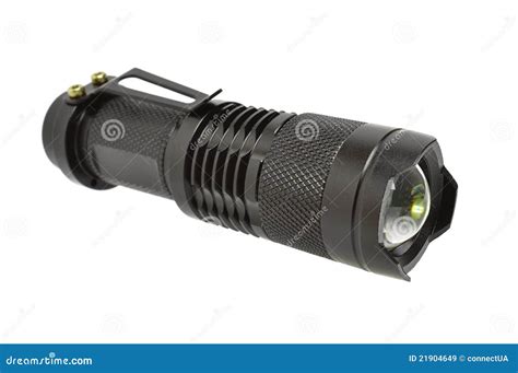 LED electric torch stock image. Image of lantern, black - 21904649