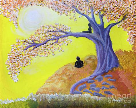 SOLD-Bodhi tree Painting by Meghana AKA Meghan Basi - Fine Art America