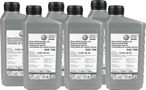 Amazon.com: Genuine OEM Dual Clutch Transmission Fluid - Auto Trans Oil (DCTF-1) (SAE 75W) (6 ...