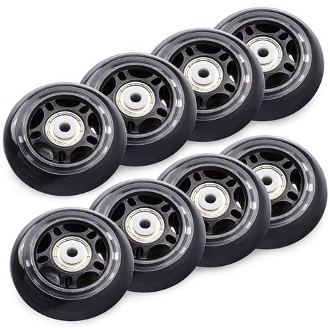 Buy TOBWOLF 8 Pack 70mm 82A Indoor Inline Skate Replacement Wheels ...