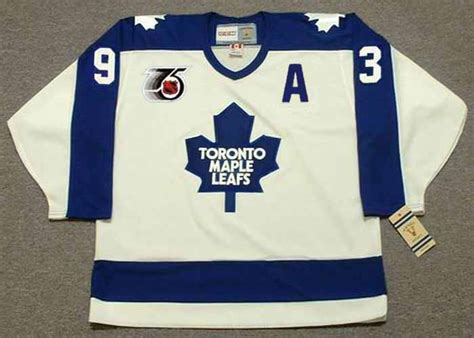 Doug Gilmour 1992 Toronto Maple Leafs Home Throwback NHL Hockey Jersey