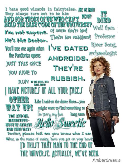 "River Song Quotes" Stickers by Amberdreams | Redbubble