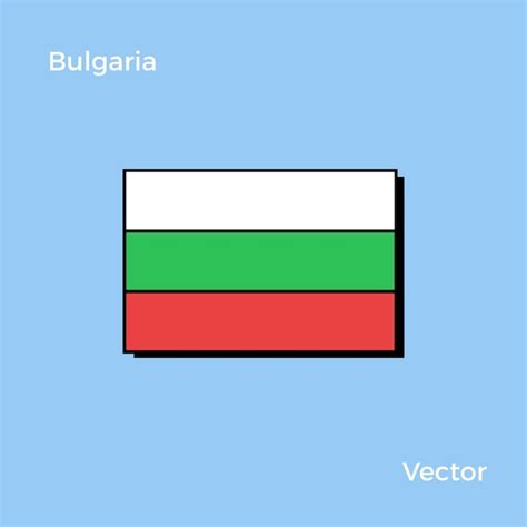 Premium Vector | Bulgaria flag vector