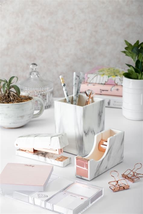 This marble desk set adds a classic touch to your office desk. It ...