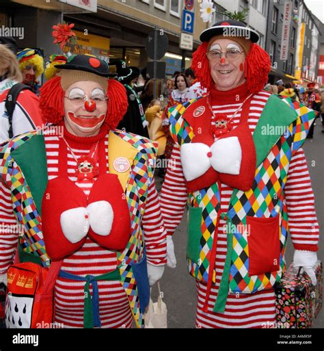 Carnival clowns in Cologne, Germany Stock Photo - Alamy