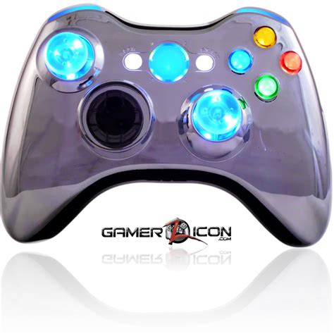 Blue Chrome Xbox 360 Controller