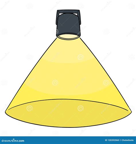 Vector of spotlight stock vector. Illustration of drawing - 120392068