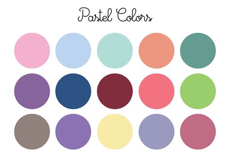 Pastel Color Selection Background Design Paint Color Catalog 8623046 ...