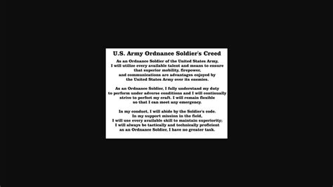 Ordnance Soldiers Creed [Fixed Audio] - YouTube