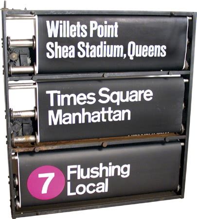 Shea Stadium New York City Subway Sign