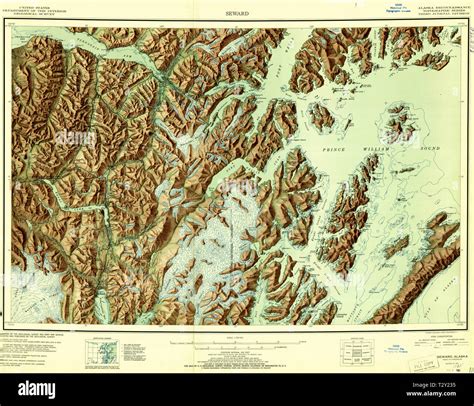 Seward alaska map hi-res stock photography and images - Alamy