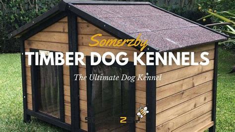 Easy Assemble Wooden Dog Kennels by Somerzby