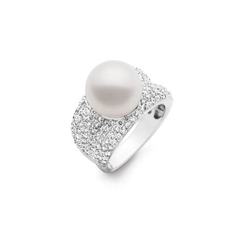 Kailis Pearl and White Diamond Adored Ring - Fine Jewellery and Argyle Pink Diamond Specialists