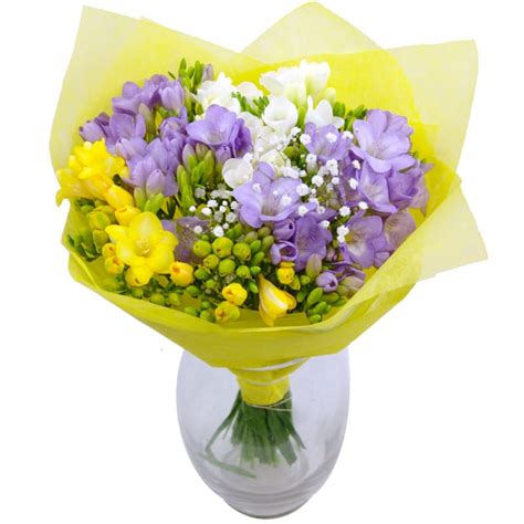 Fantasy Freesia Bouquet - Fresh freesia delivered in the UK by Clare Florist.