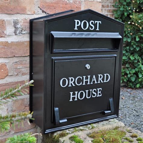 The Regency Slimline Wall Mounted Post Box Personalised Post Boxes | Cast in Style