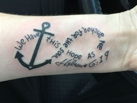 We have this hope as an anchor for the soul, Hebrews 6:19 | Hope tattoo, Verse tattoos, Anchor ...