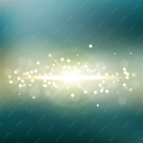 Premium Vector | Golden light flare with blurred background