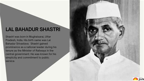 Lal Bahadur Shastri Biography: Early Life, Political Career ...