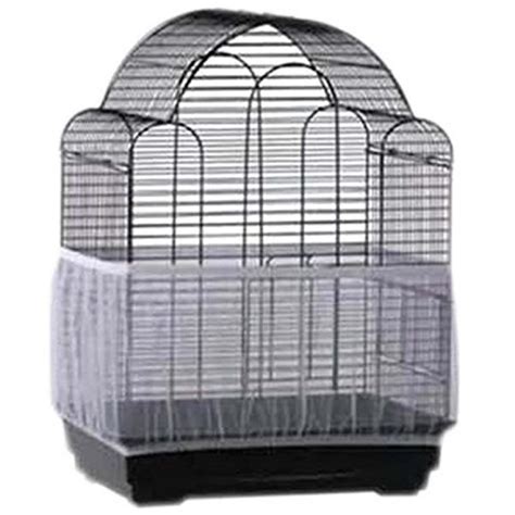 pranovo Bird Cage Seed Catcher Seeds Guard Parrot Nylon Mesh Net Cover Stretchy Shell Skirt ...