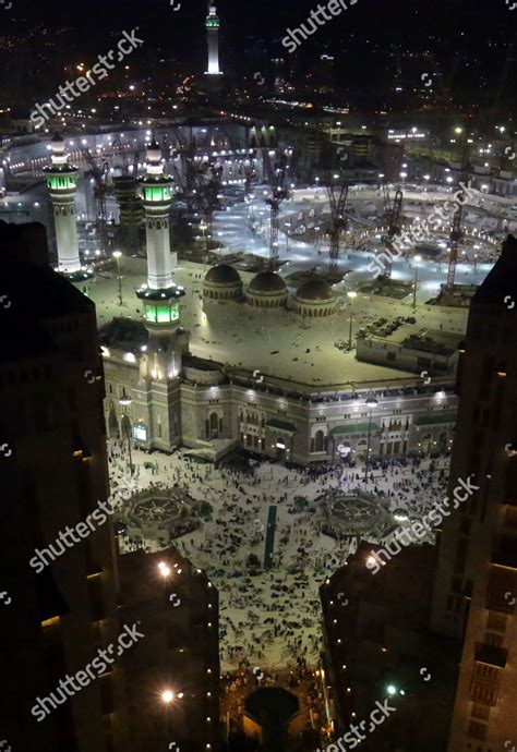 General Nighttime View Masjid Alharam Mosque Editorial Stock Photo ...