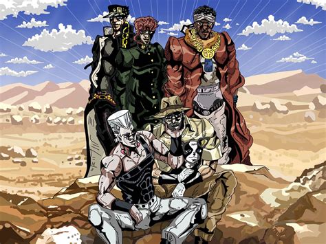 Stardust Crusaders in Part 5 art Style [fanart made by me], 2021 : r/StardustCrusaders