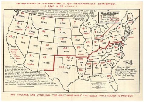 Simon Kuestenmacher on Twitter: "“Red Record of Lynching” This map from 1922 questioned the term ...