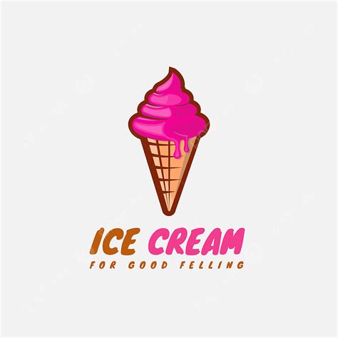 Cone Ice Cream Logo Design Template, Cold, Summer, Delicious PNG and Vector with Transparent ...