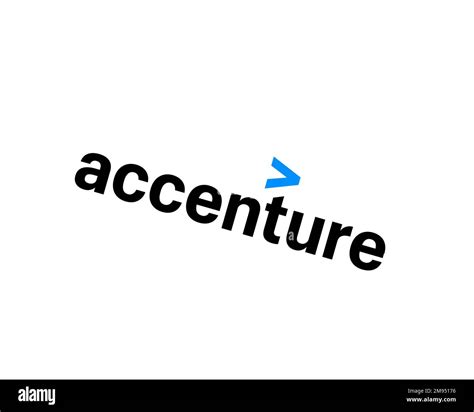 Accenture, rotated logo, white background B Stock Photo - Alamy