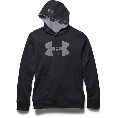 Under Armour Mens Storm Fleece Hoodie - Black/Steel - Tennisnuts.com