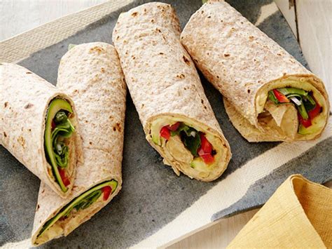 Hummus and Grilled Vegetable Wrap Recipe | Ellie Krieger | Food Network