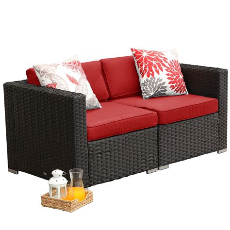 Patio Sectional Sofa Sale : Mf Studio Outdoor Sectional Furniture 2 Piece Patio Sofa Set Low ...