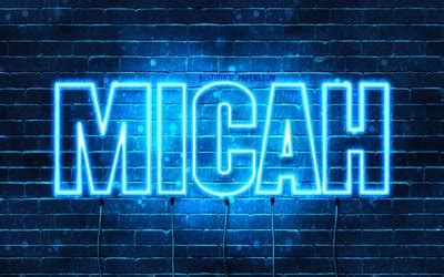 Download wallpapers Micah, 4k, wallpapers with names, horizontal text ...