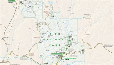 Official Zion National Park Map PDF. A very specific and useful map of ...