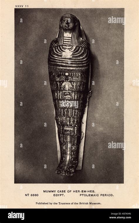 Egyptian Mummy in British Museum, London - Horemheb Stock Photo - Alamy