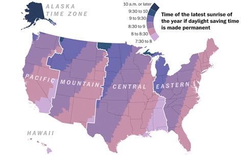 How permanent daylight saving time would change sunrise and sunset ...