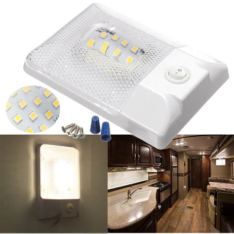 12V 4W 24LED Home Single Dome Lights RV Interior Single Ceiling Dome ...