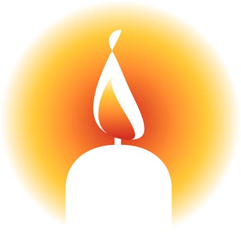 Invisible Zone Of Candle Flame Clipart