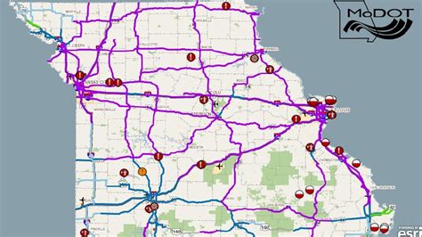 Missouri Road Conditions Map - Map Of The World