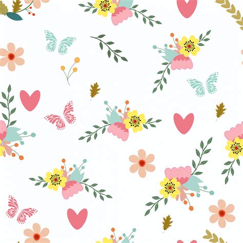 Floral Wallpaper Retro Background Free Stock Photo - Public Domain Pictures