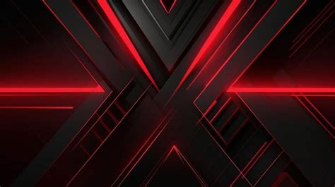 Premium Photo | Abstract futuristic black and red gaming background