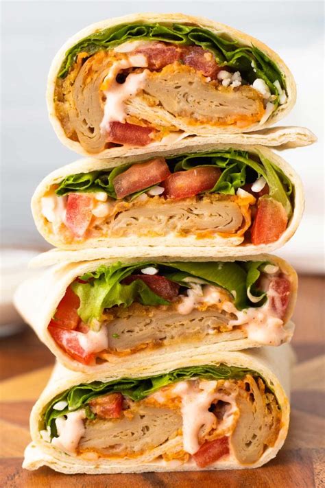 Vegan Buffalo Chicken Wraps