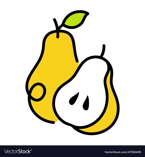 Pear Royalty Free Vector Image - VectorStock