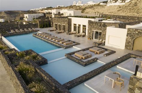 Canaves Oia Epitome Hotel in Santorini, Greece: Minimizing the visible footprint of the original ...