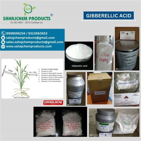 Gibberellic acid 0.1% SL – Sahajchem Products