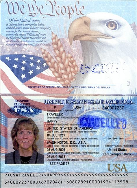 Sample US Passport - MVD Now DMV - Department of Motor Vehicles ...