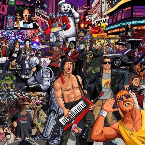 Awesome art! 🎨 🖼 PS: I’m still trying to find Van Damme 😎 #credits @80s ...