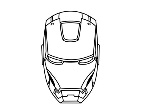 Iron Man Face Drawing at GetDrawings | Free download