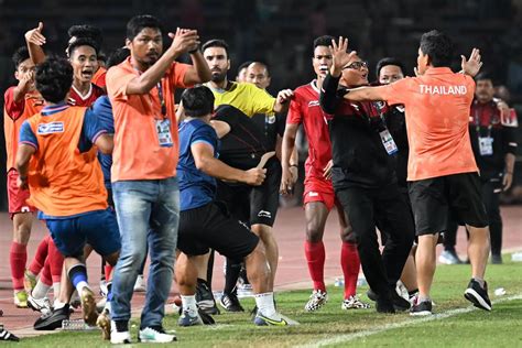 Thai football chiefs apologise after four red cards mar final vs Indonesia in Southeast Asian ...